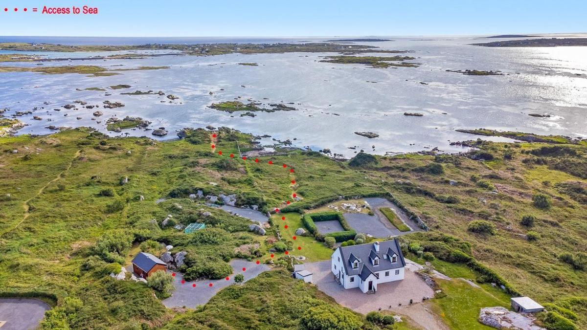 Vila Seaside Log Cabin, Carna Exteriér fotografie